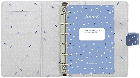 Organizador de neve indigo de bolso filofax