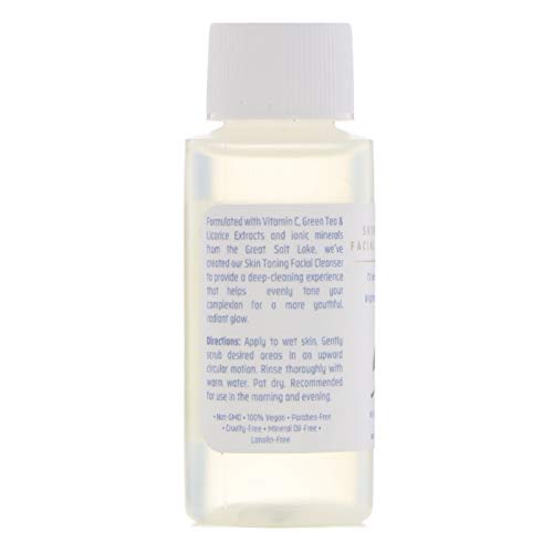 Limpador facial de tonificação de pele Egret White Inc 1 oz líquido