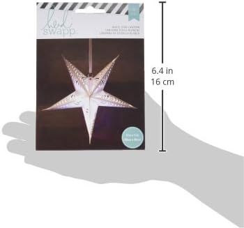 American Crafts Heidi Swapp Paper Lantern Small Five Point Star White, 11
