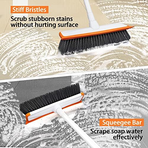 Jehonn Broom e Dustpan Set e Jehonn Floor Scrub Brush