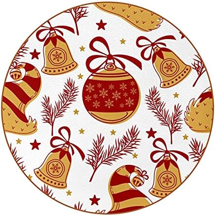 Montanha -russa de bebida - Ball de Natal folhas de cerâmica montanhas -russas com couro, 6 peças conjuntos
