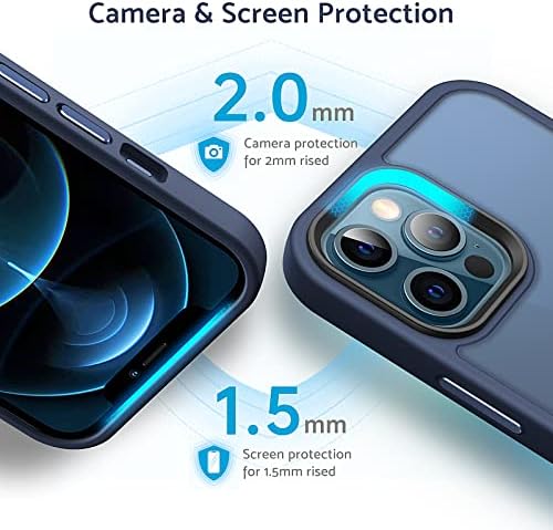 ANQRP Projetado para iPhone 12 Pro Max Case, [Suporte MagSafe] Caso anti-arranhão de silicone suave para iPhone 12 Pro