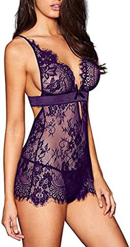 Lingerie de knosfe para mulheres babydolls bodycon veja através de mini vestido strap malha química de renda de tração na camisa de