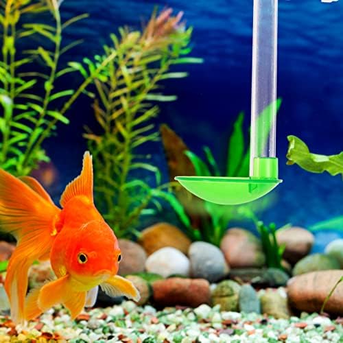 IPETBOOM Automático alimentador de peixe Fish Camarão Placa de tubo de camarão Conjunto de tubo acrílico Caminhão claro Aquário Aquarium Fish Tank Medador de prato tigela para camarão cristal