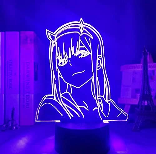 Luz da noite 3D da Paesteffe Anime, lâmpada de ilusão de LED para decoração e berçário de quarto, meninos de meninos e presente de feriado-16 Mudança de cor de controle remoto de cor Iluminação LED para crianças presentes
