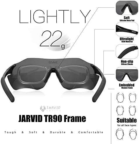Jarvid polarized Sports Sunglasses para homens Mulheres Cicling Bassball Proteção UV