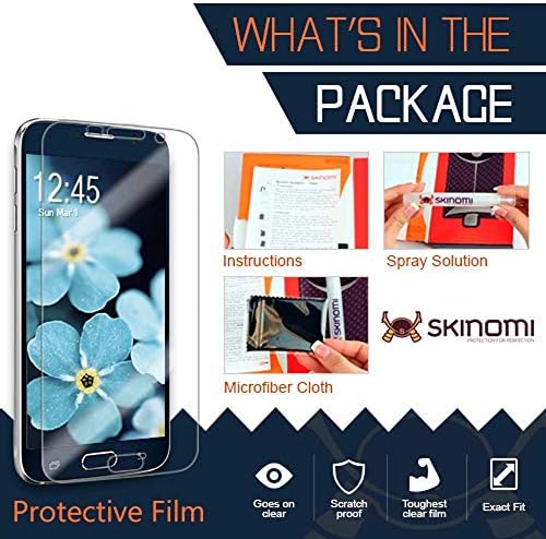 Protetor de pele de corpo inteiro Skinomi compatível com Apple iPad de 10,2 polegadas Techskin Cobertura completa Filme HD Clear HD
