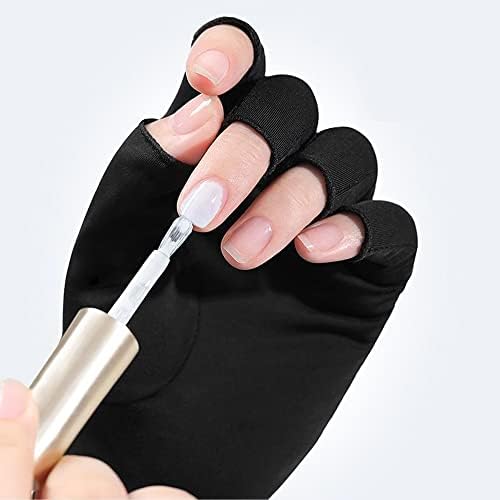 DONLEEVEV 2 Luvas UV de UV para luvas UV de lâmpada de gel para unhas UV para unhas de gel para acessórios de unhas DIY Manicures unhas arte, proteção para proteger as luvas de mãos