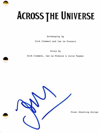 Jim Sturgess assinou autógrafo em todo o universo script completo do filme - co -estrelado: Evan Rachel Wood