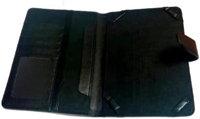 Navitech Genuine Black Napa Leather Flip Abrir estilos de book de 7 polegadas Caixa/capa compatível com o Eken 7 polegadas Google Android Touchpad