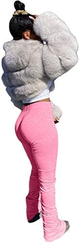 MMKNLRM Feminino Feminino Run Ocorrer Pontas Gradiente ioga Esporte empilhado Leggings calças de inverno de inverno para mulheres