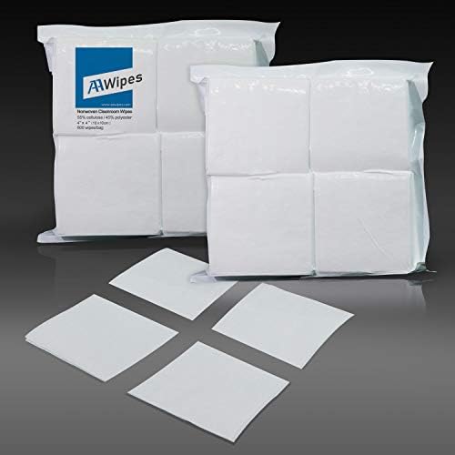 Aawipes Clean Wipes Lint Free Wipes 4 x 4 Celulose/poliéster Misture os limpadores não tecidos