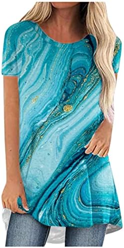 Camisa superior para meninas adolescentes de verão de etono de capa curta 2023 Roupas Fashion Codtern Crewneck Graphic Loose Fit Top 06 06