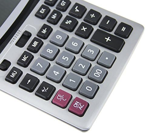 Calculadora de desktop, calculadora de escritórios calculadora de mesa de trabalho de energia dupla padrão de potência dupla com 12 dígitos calculadora de mesa de negócios de 12 dígitos