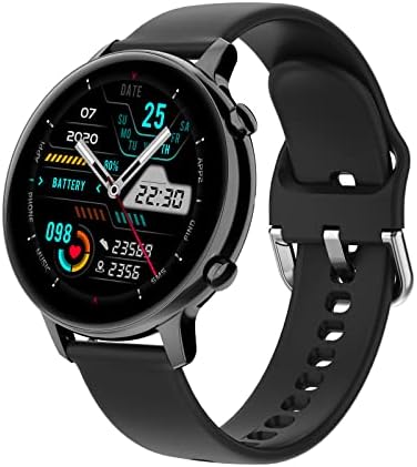 Relógio inteligente com chamadas Bluetooth, relógio de fitness com freqüência cardíaca, pressão arterial, temperatura do sono,