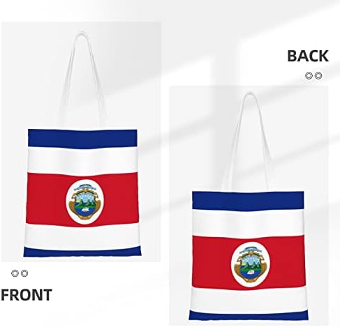 Ewmar Costa Rica Bandeira Bolsa de compras, confortável e leve, adequada para viagens de compras, tamanho /