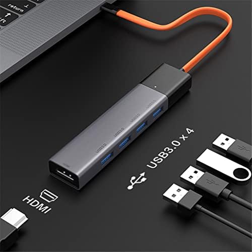 Adaptador de laptop SDFGH Splitter USB Hub Splitter 3.0 Ultifunction 5in1 Hub de doca portátil de expansão de alta velocidade USB para escritório