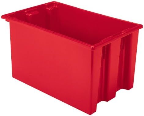 Akro-Mils 35240 Ninho e pilha recipiente de armazenamento plástico e bolsa de distribuição, Red,