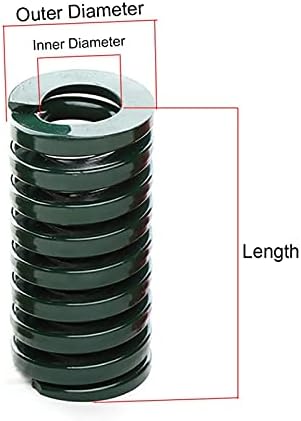 As molas de compressão são adequadas para a maioria dos reparos i 1 molde verde molde molde de compressão de compressão diâmetro externo da mola pesada 16 mm x diâmetro interno 8 mm x comprimento 25-100mm