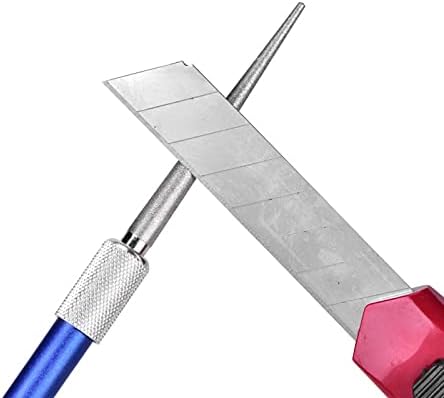 Apontador de faca de diamante, faca portátil multifuncional afiada aço haste da haste da faca da faca bastão de lâmina para cozinha ao ar livre