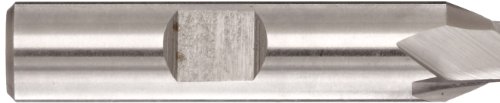 Melin Tool A-B Cobalt Steel Ball Nariz Fim Mill, Weldon Shank, acabamento não revestido, hélice de 30 graus, 2 flautas, 2,3750 Comprimento total, 0,2813 Diâmetro de corte, 0,3750 Diâmetro da haste