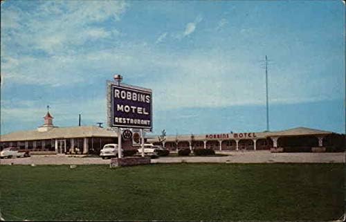 Robbins Motel and Restaurant Vandalia, Illinois IL Original Vintage Post -Card