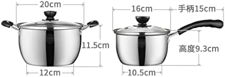 N/A Conjunto de maconha combinação de aço inoxidável Fritar a panela de sopa de sopa de leite maconha a gás fogão a