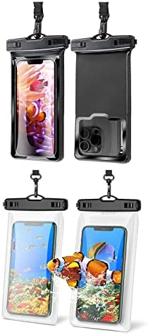Bolsa de telefone impermeável universal com design 3D, encaixa todos os telefones de até 6,7 e capa de telefone à prova d'água flutuante para iPhone 14 13 12 11 Pro Max XS Plus Samsung Galaxy -7 -4 Pack