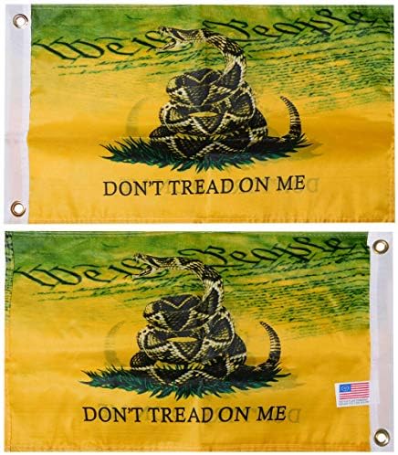 American Wholesale Superstore Gadsden Live Snake We The People Double Sudides 150d Tito Poly Nylon 12 X18 Bandeira