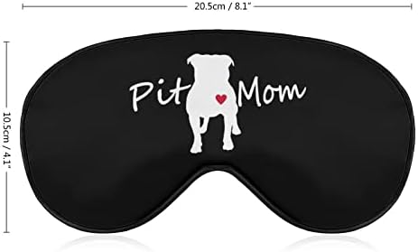 Pitbull mãe máscara macia máscara de olho shading eficaz conforto máscara de sono com tira ajustável elástica