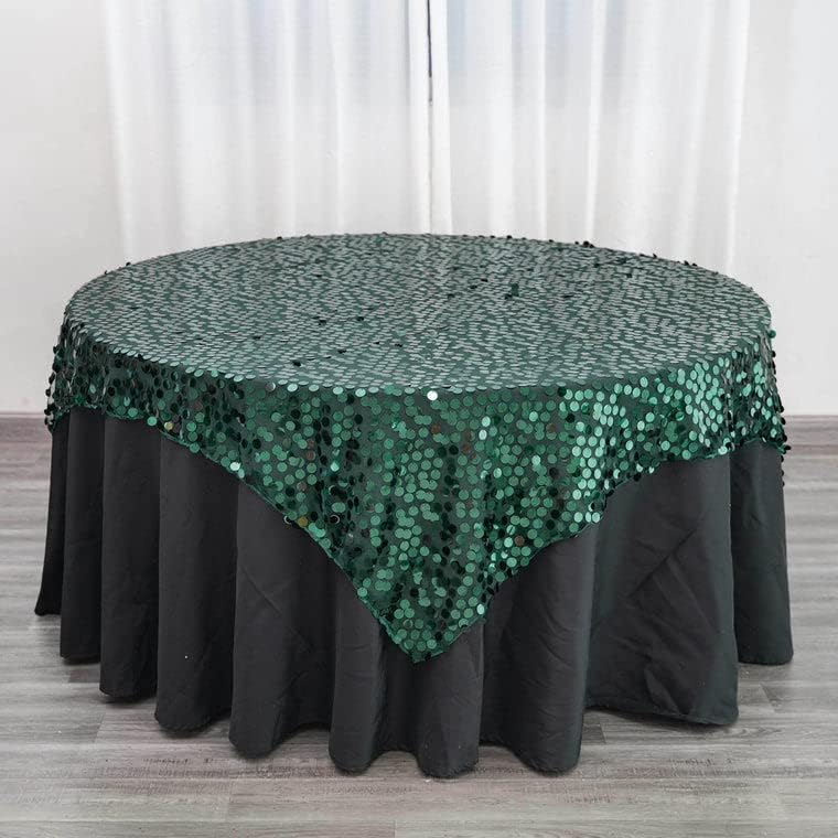 EFAVORMART 72 Quadrado Premium Premium Big Towin Tlebloth Topper Topper para banquete de casamento Tabela de catering Decoração