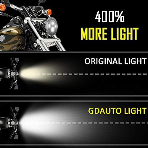 GDAUTO MOTORCIONE DE MOTORCA DE 7 POLEÇÃO FARECTILHO, ULTRA LIMITADO COM 4-1/2 LED PASSING LAMPS DE 4,5 FOG LIGHT MONTAGEM