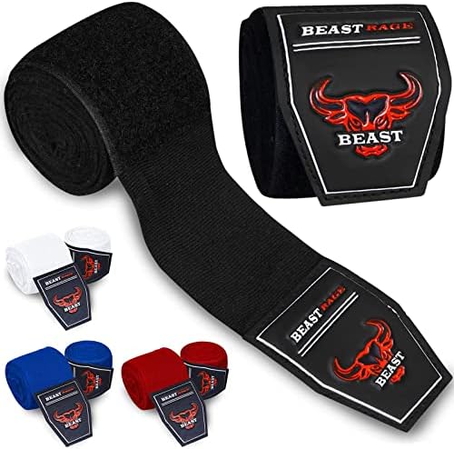 Beast Rage Boxing envolta as mãos de 4,5 metros de artes marciais Bandagens