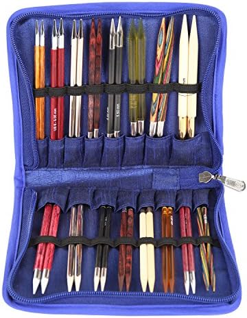 KnitPro Glória intercambiável Caixa de armazenamento de tecido de agulha de tricô, 16,5 x 3 x 14,5 cm