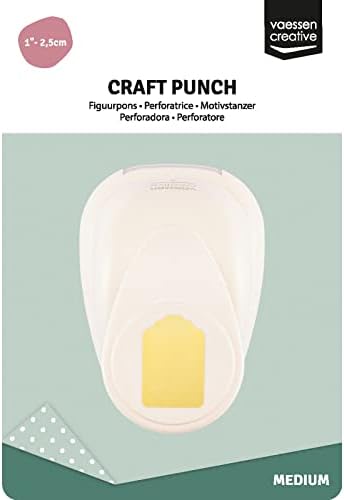 Vaessen Creative Craft Paper Punch Label Motive Puncher, multicolorido, médio
