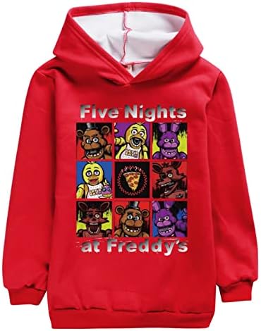 Adolescentes unissex by-can de cinco noites no moleto de lã de Freddy, moletons graphics de alma goleto quente para crianças