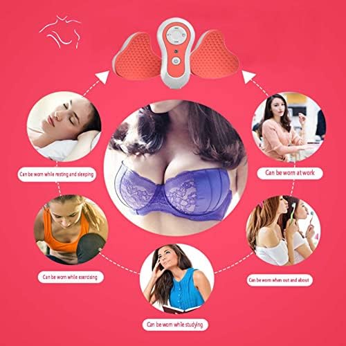 Massageador de mama elétrico estéreo 3D, equipamento multifuncional de cuidados com a mama, intensidade ajustável, massagem
