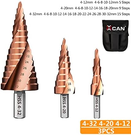 Broca de etapa zthome bit 4-12/20/32mm orifício de madeira de metal de madeira bit bit bit bit bit bit bit 1pcs