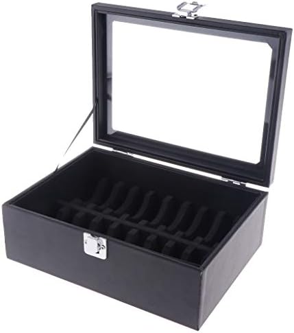 UGPLM Banglet Bracelet Box Box Organizer Exibir estojo de armazenamento com trava preto