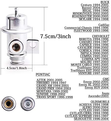 Regulador de pressão de injeção de combustível 1994-2005,2.2/2.8/3.1/3.4/3.5/4.2/5.7 Compatível com GM, Chevy Trailblazer/Camaro,