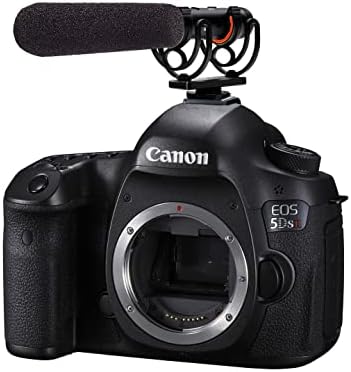 Digital NC Canon Vixia HF R600 Microfone Super Cardioid Advanced com muff de vento de gato morto