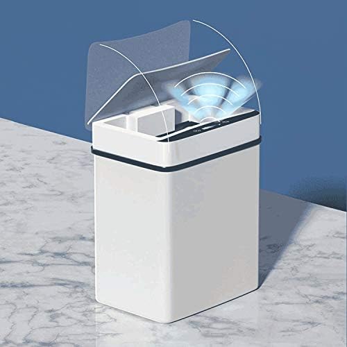 TJLSS 15L Lixo inteligente pode sensor automático de lixo de lixo de lixo de lixo elétrico de lixo de lixo de lixo para banheiro da cozinha