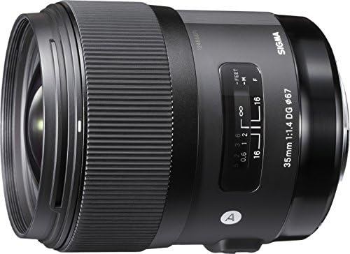 Sigma 35mm F1.4 Art DG HSM Lens para Nikon, Black, 3,7 x 3,03 x 3,03