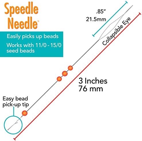 A agulha de speedle de serralheiro, 3 polegadas, 2 peças por mochila, com rápida e eficiência carrega contas no