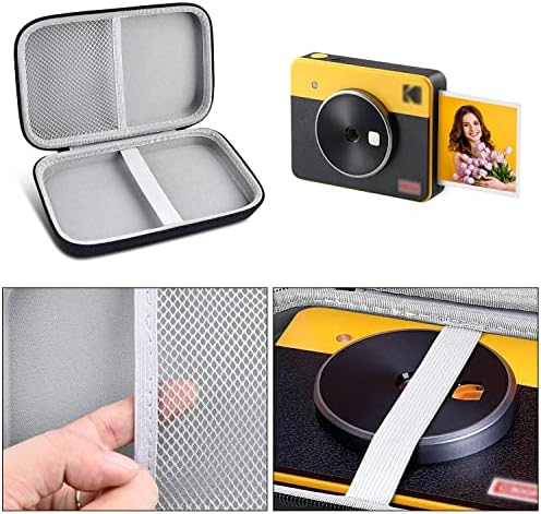 Case compatível com Kodak Mini Shot 3 Retro/ para Kodak All -New Mini Shot 3/ para Kodak Mini 3 Câmera instantânea quadrada retro e impressora fotográfica - preto