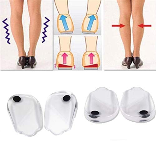 Footsihome Ortopédico Insole Inserção de Almofada, 3 Pares Design Half -Spéreo Perfero para O/X Tipo de perna Bowlegs e Knock
