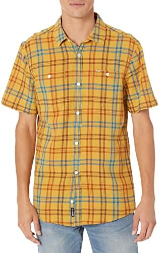 Buffalo David Bitton Men's Short Manga Plaid Button Down Down