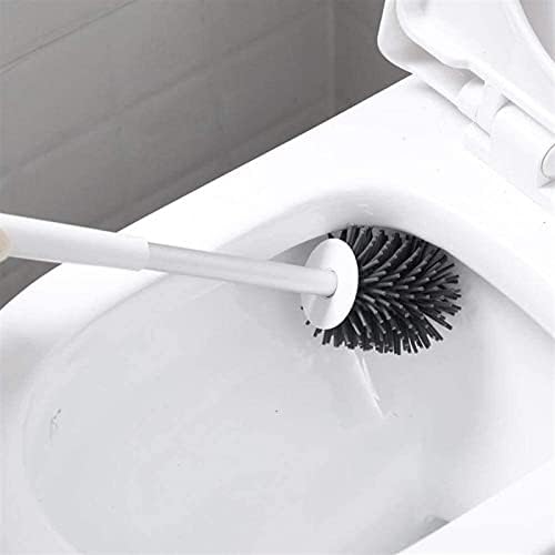Escova de escova de vaso sanitário montada na parede pincel de limpeza de vaso sanitário com bandeja de drenagem