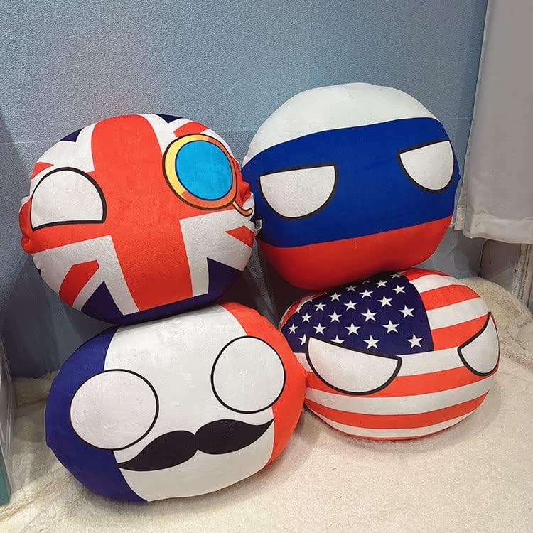Bisavch Portugal Country Ball Pluushies, Polandball Pluxh Doll Country Pingente Pingled Bandle Bandeira Mini países Anime Pluxhies