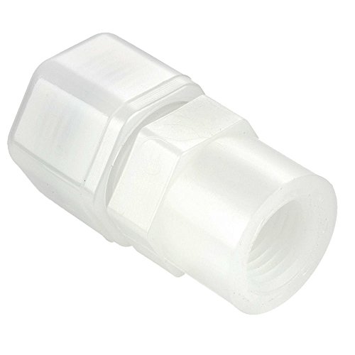 Parker N10FC8 Acessório de plástico, tite rápido, tubo para fêmea, nylon, compressão e conector NPTF, 5/8 e 1/2